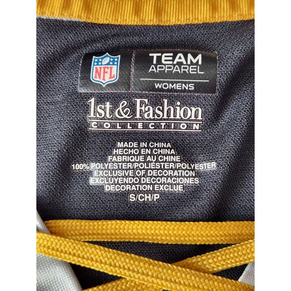 Pittsburgh Steelers NFL Team Apparel 1st & Fashion Women's Sequined Shirt Size S - Picture 4 of 8